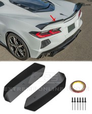 CARBON FLASH Add-On Wing Wickers Pair For 20-Up Corvette C8 Z51 Factory Spoiler