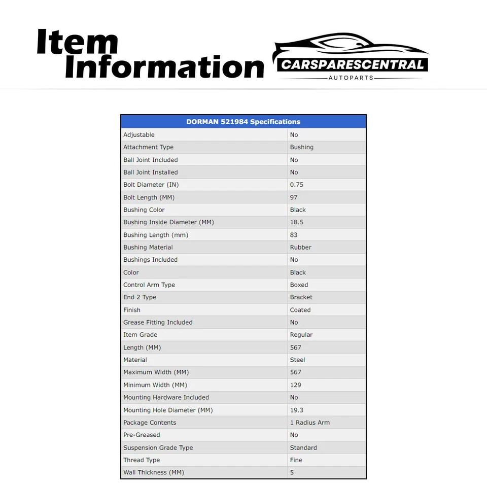 Brazo de control de suspensión delantero izquierdo para Ford Bronco II 1989 1990 2,9 L TRACCIÓN TRASERA Foto 4 de 4