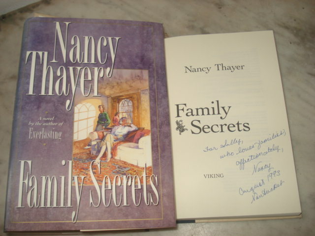 Family Secrets by Thayer, Nancy. SIGNED COPY HARDBACK 1993