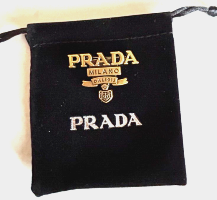 アート・デザイン・音楽 PRADA MILANO DAL 1913 Vintage Prada Milano DAL 1913 Silver & Black Triangle Logo