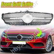 Chrom-Frontsto&szlig;stangen-Silbergitter f&uuml;r Mercedes Benz W218 CLS-KLASSE 2015&ndash;2018