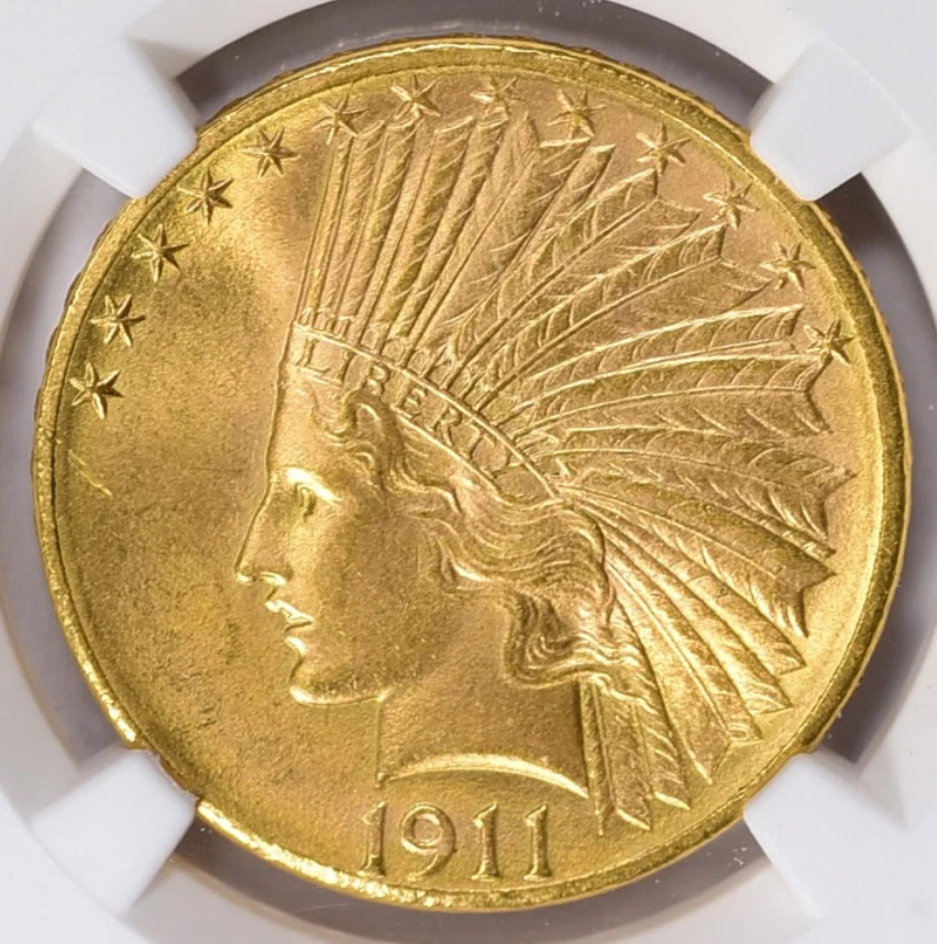 1911-D MS62 Indian Gold Eagle, NGC 6274773 - Image 3 of 4