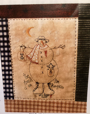 CHART PATTERN Halloween Snowman October Quilt Stitchery NEW Sweet Gatherings