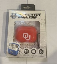 Oklahoma Sooners Protective Soft Shell Case For Apple AirPods Pro-BRAND NEW