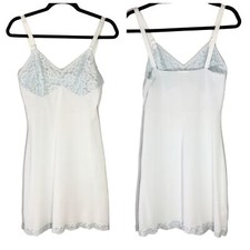 Vintage 70s Light Blue Slip, Lingerie Dress, Ultra Feminine Boho Coquette Flirty