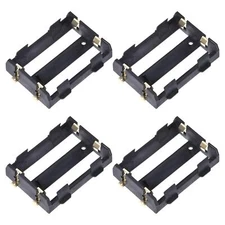 Battery Case Storage Box 2 Slots x 3.7V Battery Holder for 2 x 26650 Battery 4Pc
