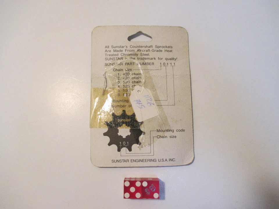 Piñón Sunstar 30614 (14 dientes) Honda XL200R XR200R CB250 TLR200 hecho en Japón Foto 2 de 3