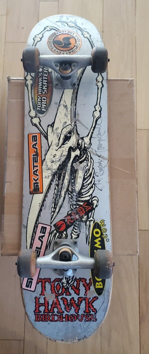 Vintage Tony Hawk Pterodactyl Birdhouse Skateboard Deck SIGNED by