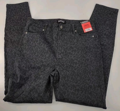 NWT Buffalo David Bitton High Rise Skinny Leg Stretch Pant Size 8/29 Leopard - Picture 3 of 11