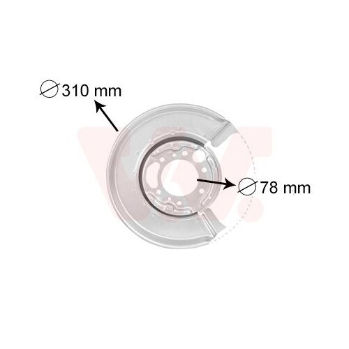 Deckblech Bremsscheibe VW - VAN WEZEL Qualitätsersatzteil