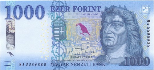 Ungarn 1000 Forint 2025 Stempelglanz - Bild 1 von 2