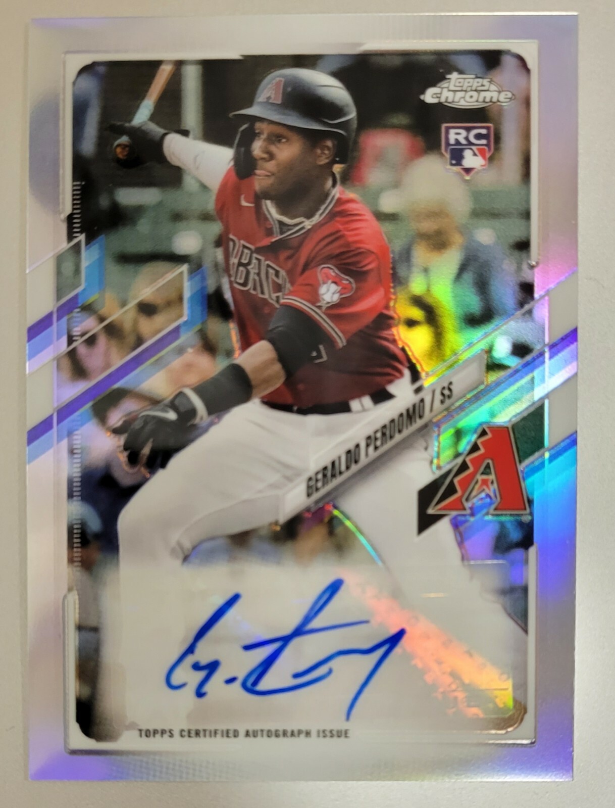 2021 Topps Chrome Update Geraldo Perdomo RC Auto