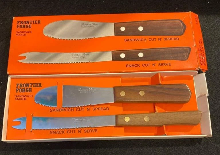 Vintage NEW Frontier Forge Sandwich Maker Set Cut N' Spread Cut N' Serve Set