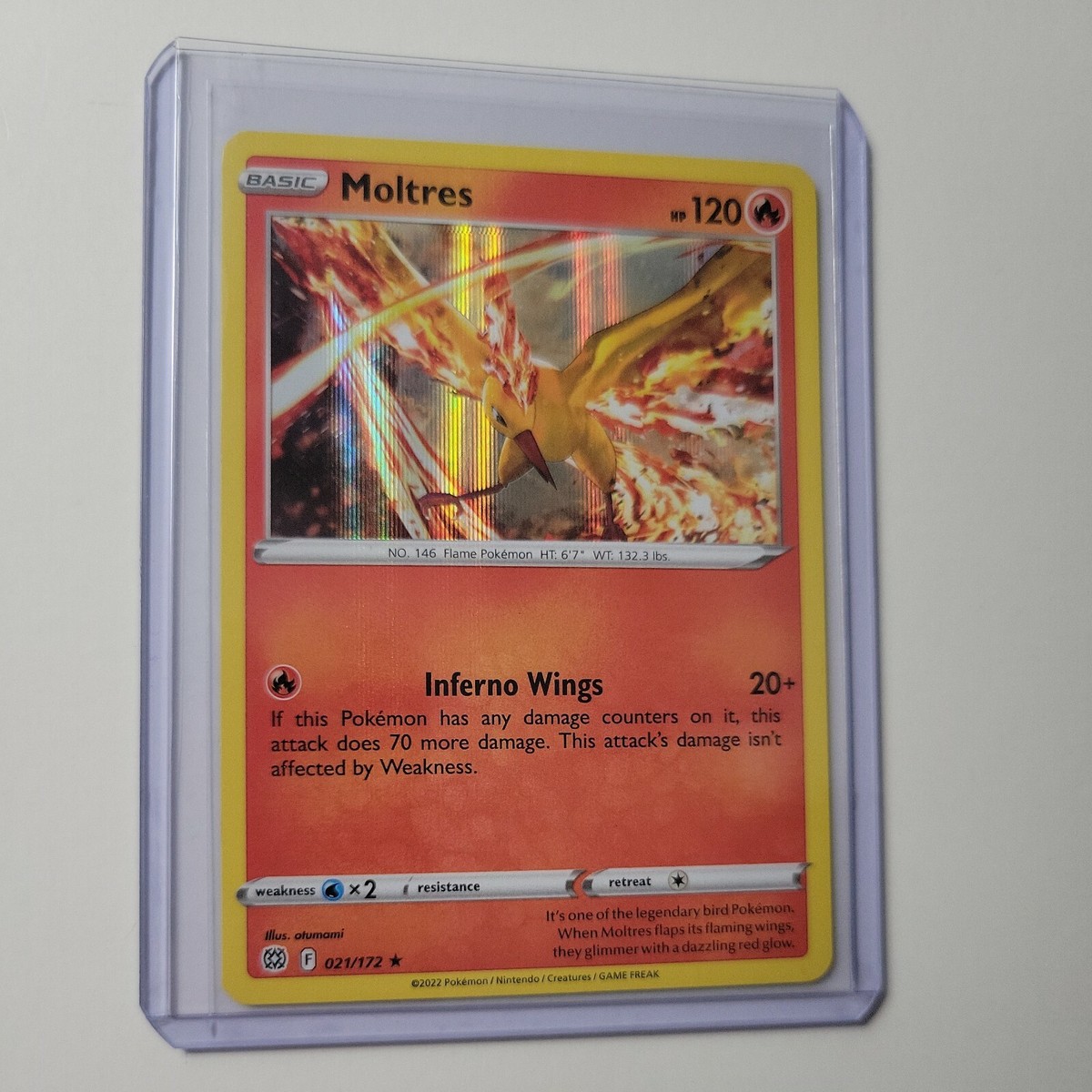 what is the rarest pokemon card in brilliant stars Moltres 021/172 Holo Rare Brilliant Stars 2022 Pokémon Card NM-Mint