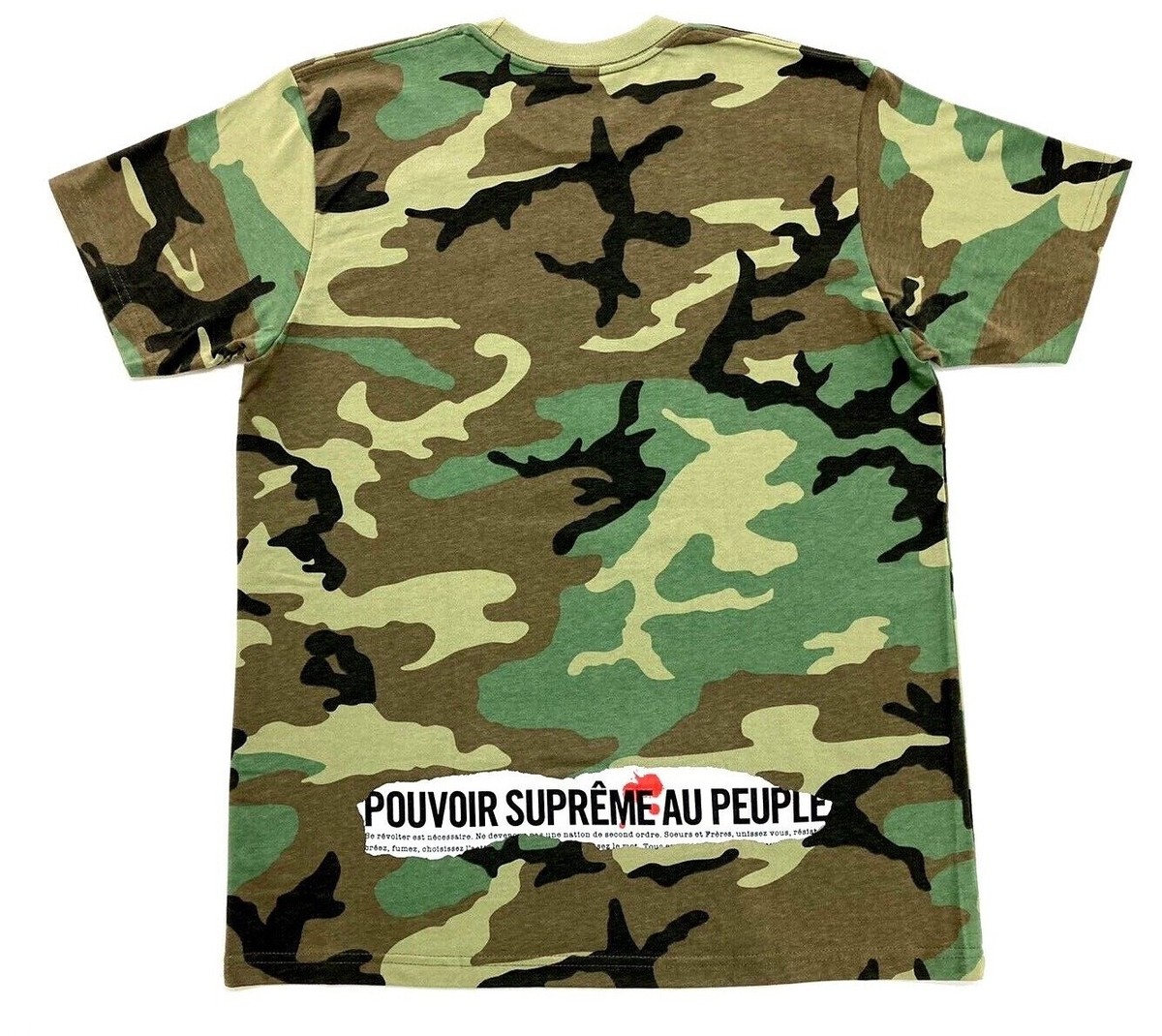 Supreme Headline Tee Woodland Camo Size M SS19 T-Shirt | eBay