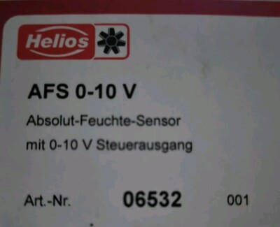 Helios AFS 0-10 V Absolut Feuchte Sensor