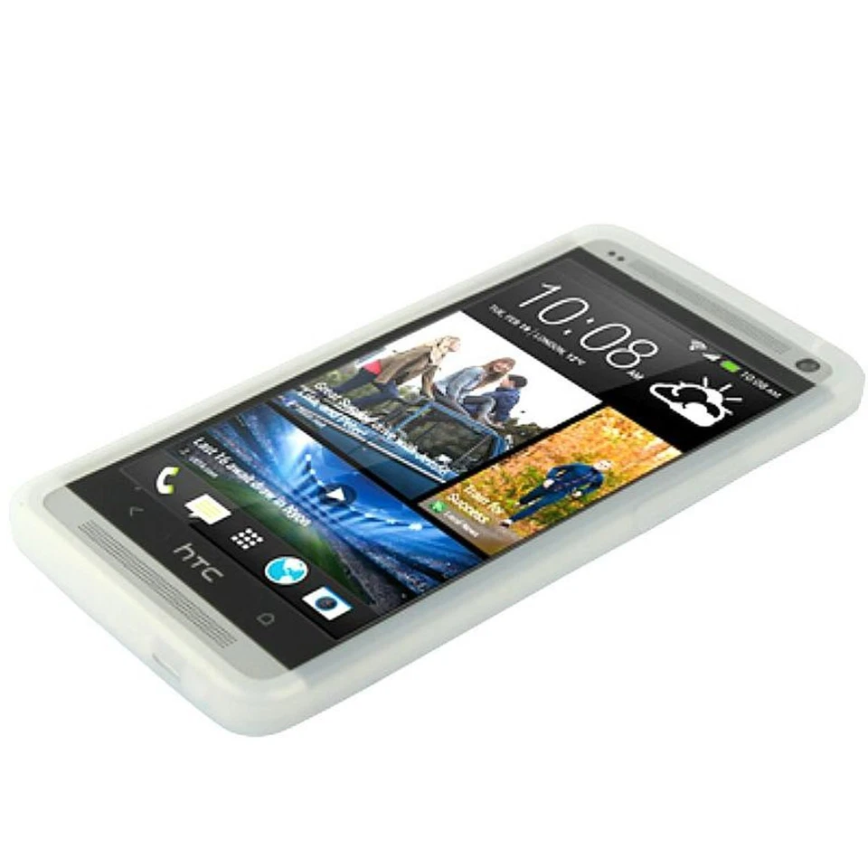 Custodia In Silicone Trasparente Per HTC ONE M7 - Immagine 2 di 4