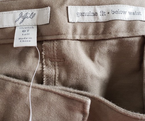 J Jill Women’s Stretch Wide Leg Khaki Pants Tall Size 8T NWT - Picture 8 of 8