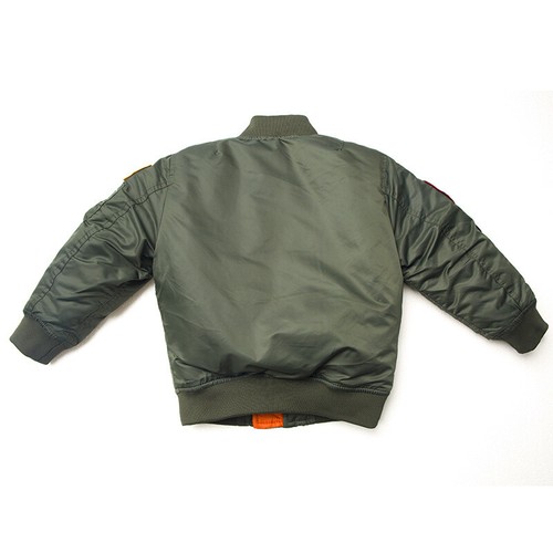 Kids Boys MA1 Bomber Jacket Military Pilot Flight Toddler Grils Jacket Outerwear - Picture 27 of 40