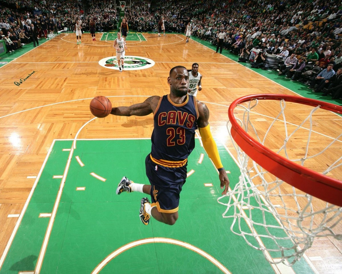 Descargar Lebron James Dunk 1200x1600px | Free Download | HD