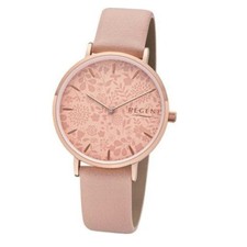 Damenuhr Regent BA-503 mit floralem Design, rosé, Uhr , neu