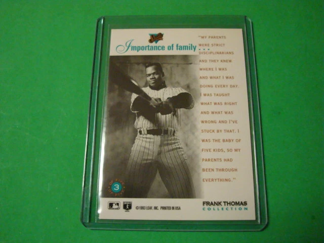 FRANK THOMAS (CHICAGO WHITE SOX) SINGLE CARD(S) YOU CHOOSE - Image 2 of 4