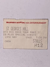 Then Jerico Concert Ticket Mark Shaw Original St Georges Hall May 19th 1989