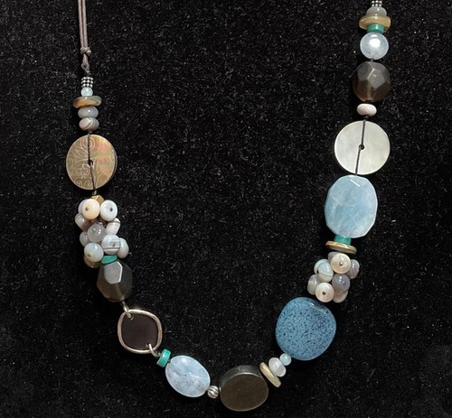SILPADA Necklace Blue Stones Sterling 