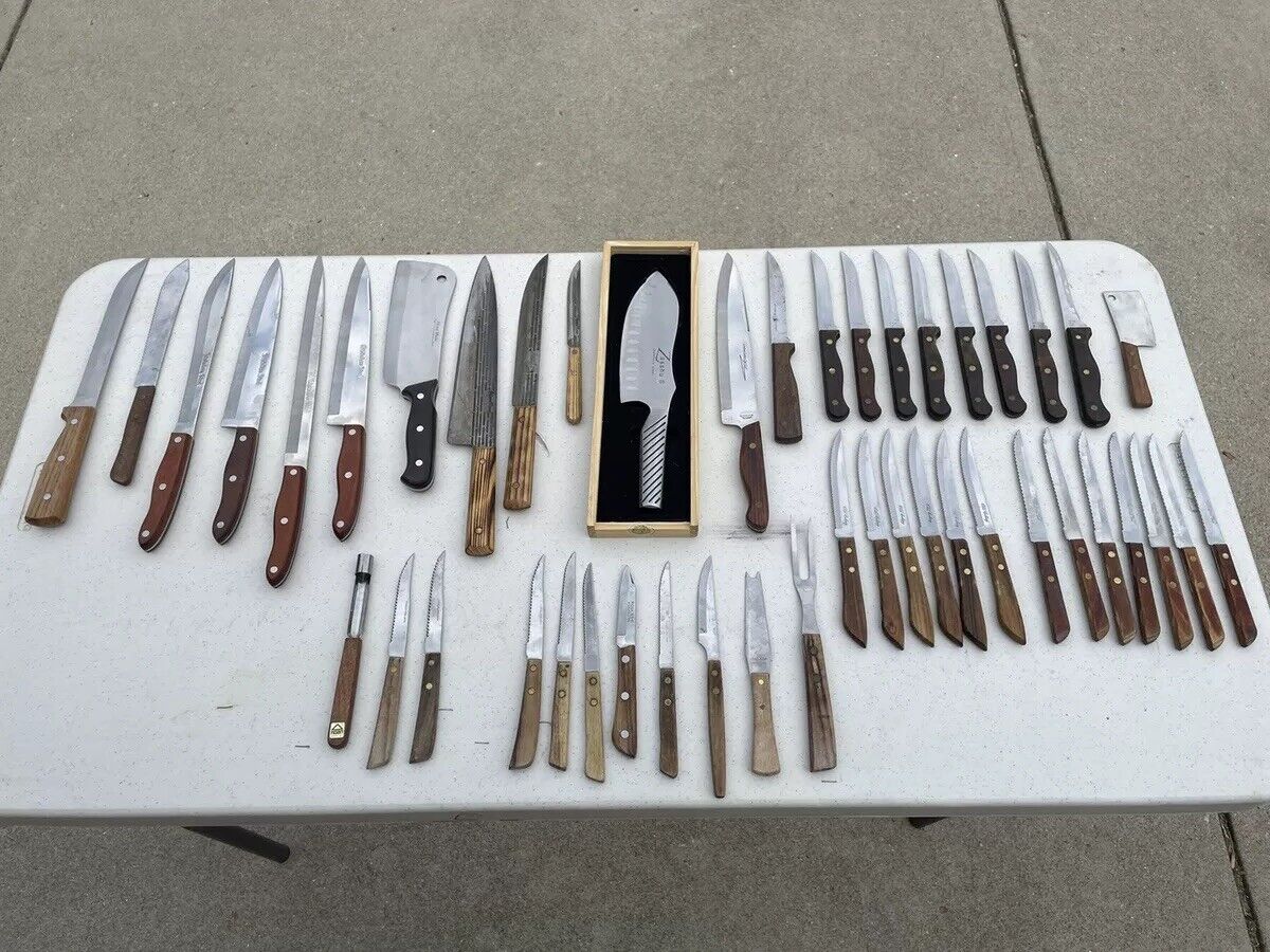 46 Piece Japanese Cutlery Assorted Set: Zasshu/Old Hickory 46 Piece Japanese Cutlery Assorted Set: Zasshu/Old Hickory