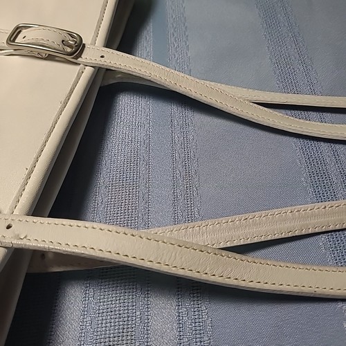 Coach Vintage Legacy Med West Market Zip Tote Bag Satchel White Leather 9813 USA - Picture 20 of 21
