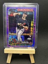 2024 Topps Chrome Logofractor BRYCE JARVIS Purple Refractor Rookie Card RC /250. rookie card picture