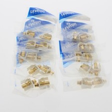 10 PAIR Leviton Almond Quickport RCA Jacks Go...