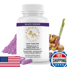 Addictive Wellness Black Ginger Capsules 450mg Kaempferia Parviflora