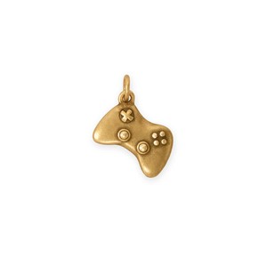 Authentic Women's Gold Plated 925 Sterling Silver 3D Video Game Controller Charm - Persona