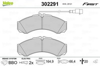 Valeo Bremsbelagsatz, Scheibenbremse 302291 Passend FüR Iveco