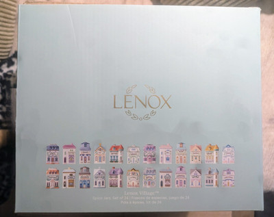 -NEW & IN HAND- 2024 Lenox Spice Village 24 Jar Full Collection Complete Set