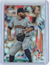 2020 Topps Chrome Jose Urquidy Rookie Refractor #142 Houston Astros