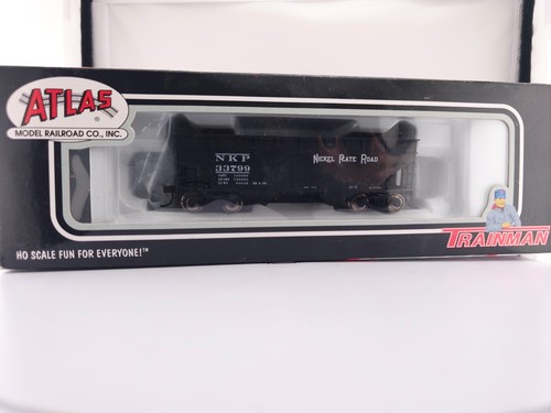 Escala HO Atlas Trainman 18878 NKP Placa de Níquel Carretera 2 Bahías Tolva Coche Tren 33799 | Condition: Used