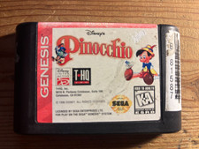 Disney's Pinocchio (Sega Genesis, 1996) FORMER BLOCKBUSTER COPY