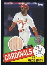 Topps Baseball 2020 Series 1 1985 Ozzie Smith Bat Relic Black #'d /199