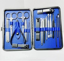 18-in-1 Stainless Steel Pedicure Manicure Set   Professional Grooming Kit