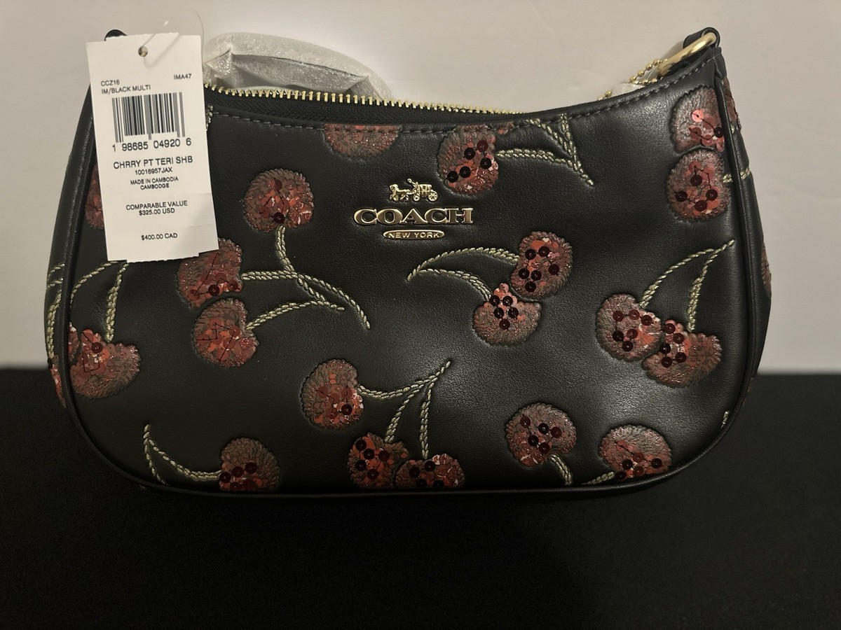 NWT Coach Teri Shoulder Bag With Cherry Print CCZ16 | eBay