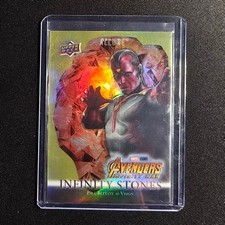 🎗️XYC 2022 UD MARVEL ALLURE INFINITY STONES GOLD /99 PAUL BETTANY AS VISION