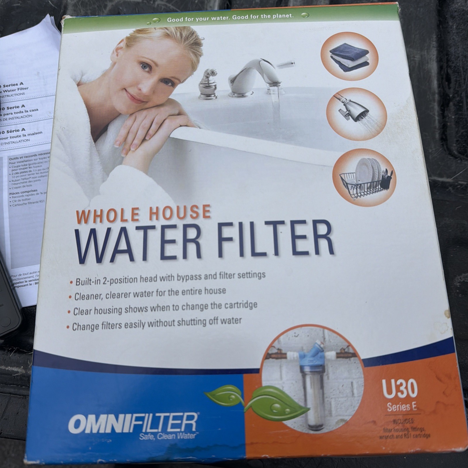 New  whole house omnifilter water filter system U30 series E