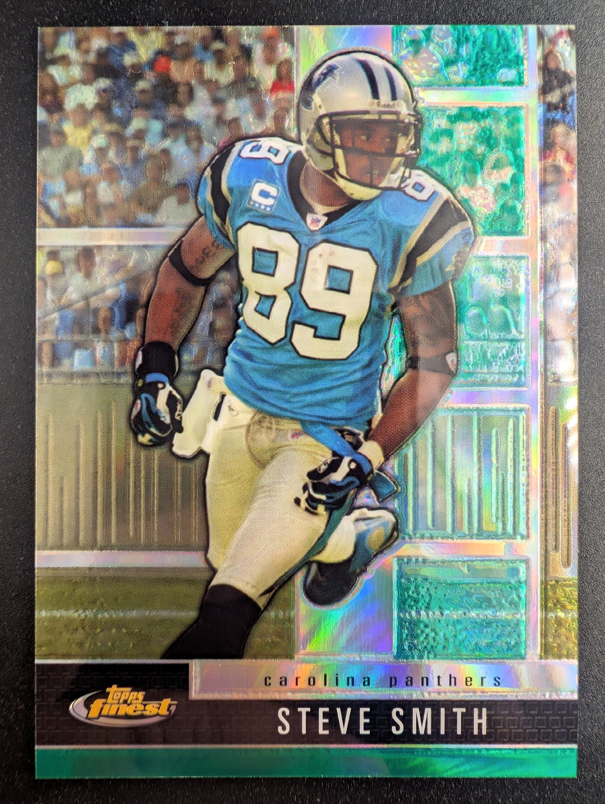 Topps Finest 2007 Steve Smith Panthers Refractor #61 Serial Numbered /299