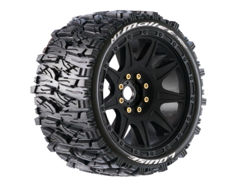 Team Louise LOUT3355SB MT-Hammer MFT Soft On Rim Black 17Mm (0&1/2 Offset)