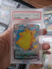 2021 POKEMON CELEBRATIONS #009 SURFING PIKACHU VMAX FULL ART PSA 10