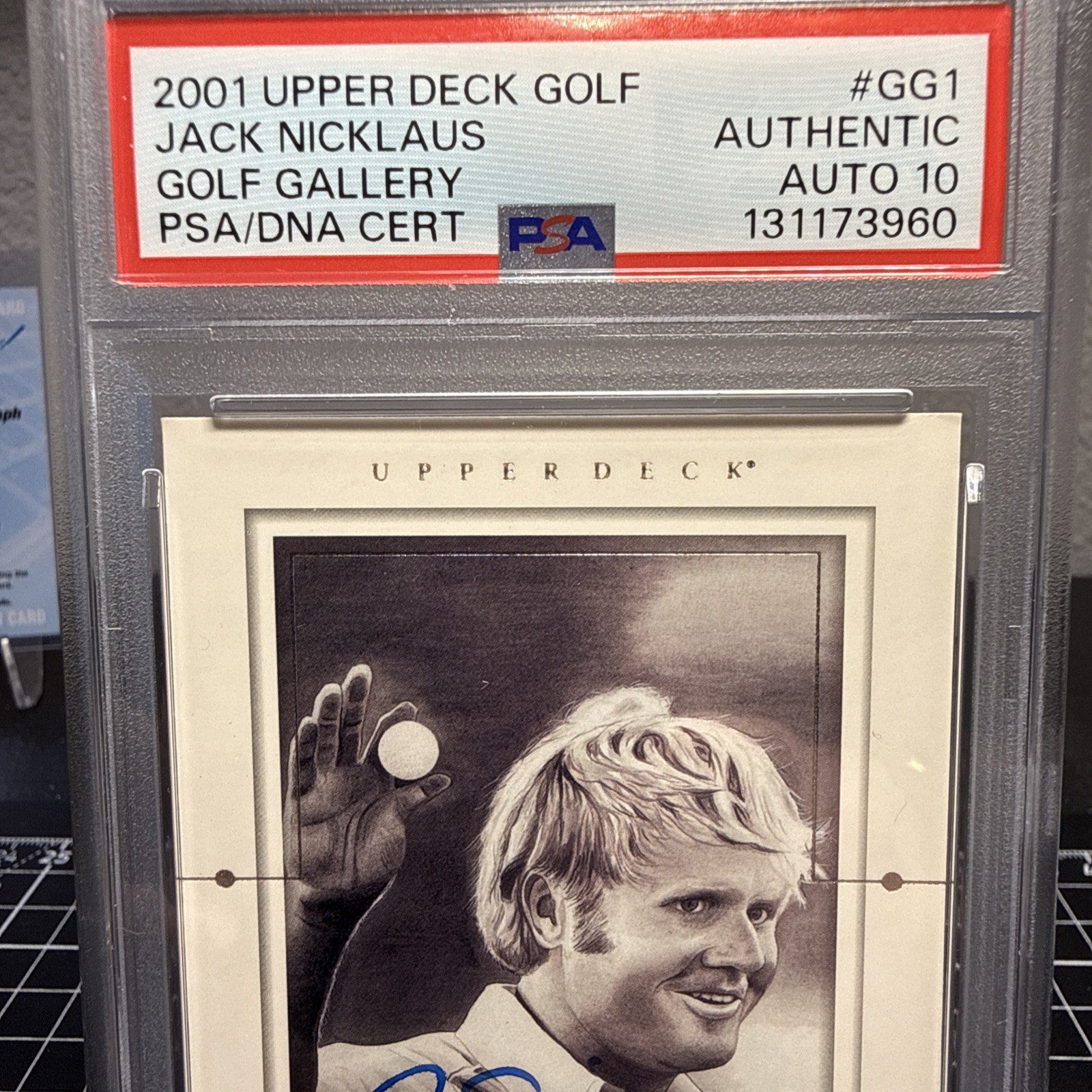 2001 Upper Deck Golf GG-JN Jack Nicklaus AUTO 10  view 4