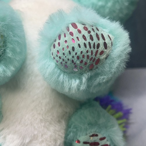 Dinosaur With Fluffy Tail Plush Stuffed Animal Toy Colorful Soft - Picture 21 of 24