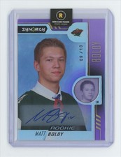 2022-23 Upper Deck Synergy Rookie Portraits Auto Purple Matt Boldy Rookie Auto